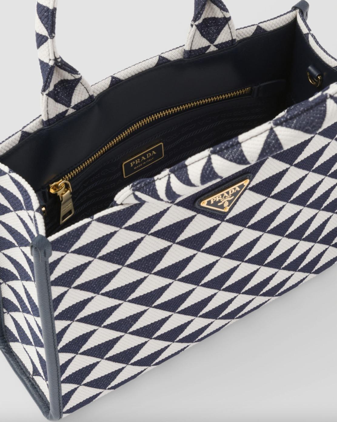 プラダ PRADA シンボル ジャカード スモールハンドバッグ 1BA354_2FKL_F02Z7_V_OOO