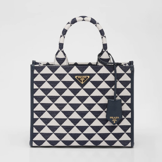 プラダ PRADA シンボル ジャカード スモールハンドバッグ 1BA354_2FKL_F02Z7_V_OOO
