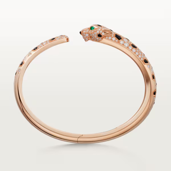 カルティエブレスレット パンテール ドゥ ピンクゴールド オニキス エメラルド ダイヤモンド N6715517