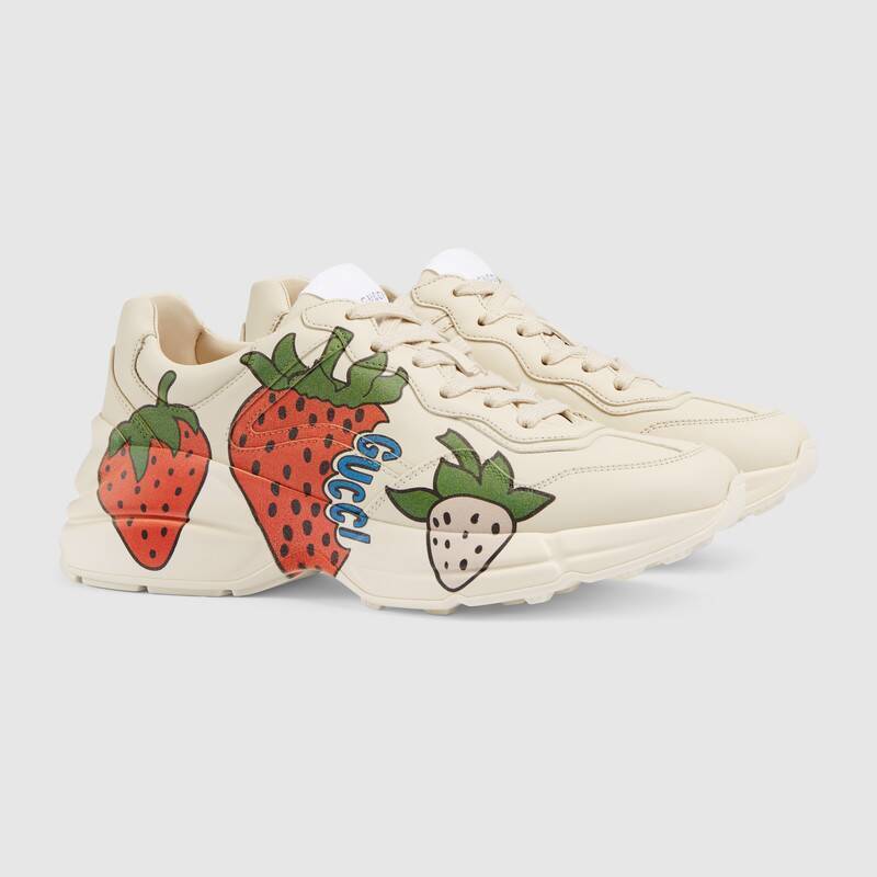 グッチ GUCCI スニーカー レザー ストロベリー 576963 DRW00 9522