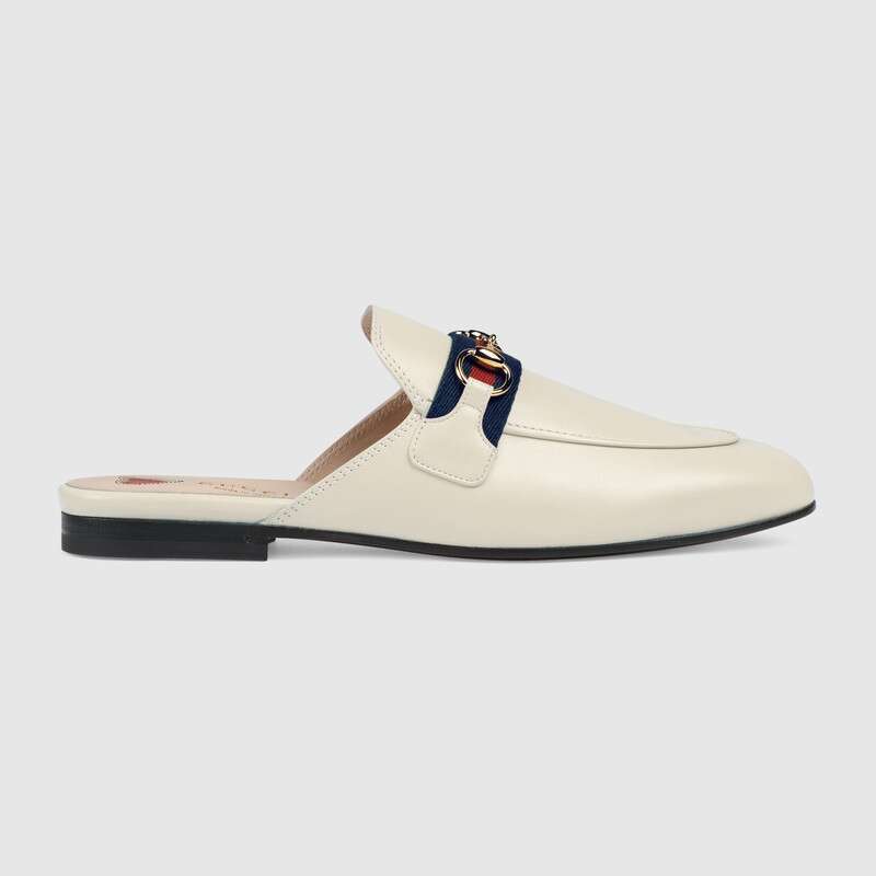 グッチ GUCCI Princetown*ウェブ＆ホースビット付き レザースリッパ 629084 CQXM0 9065
