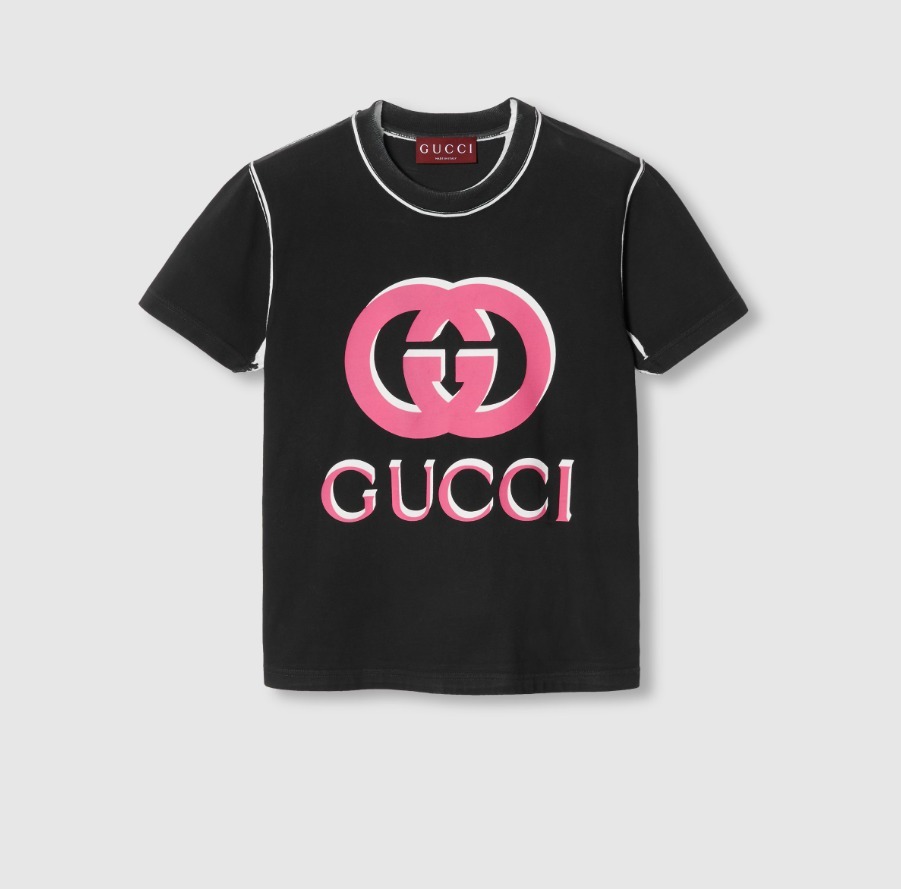 GUCCI インターロッキングG コットンジャージー Tシャツ 787299 XJGS8 1082