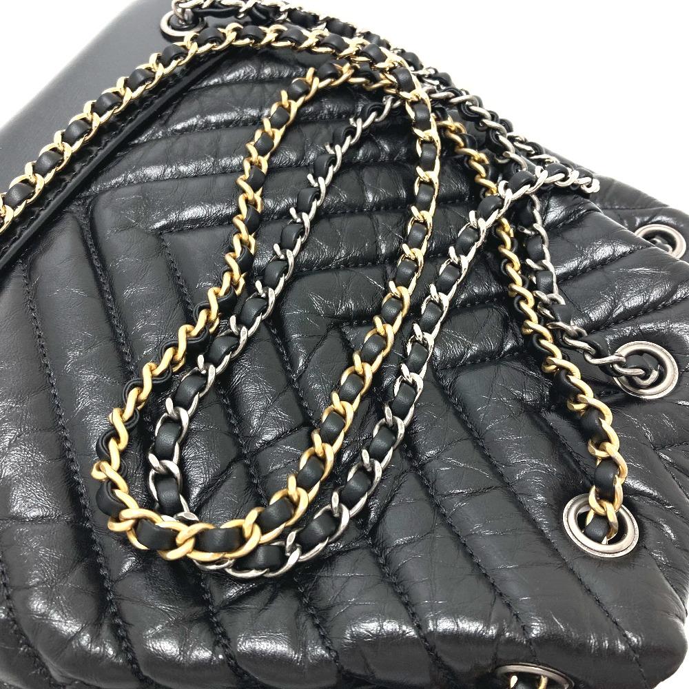 シャネル ガブリエルドゥシャネル ミニバックパック リュックサック カーフスキン レディース ブラック A94485