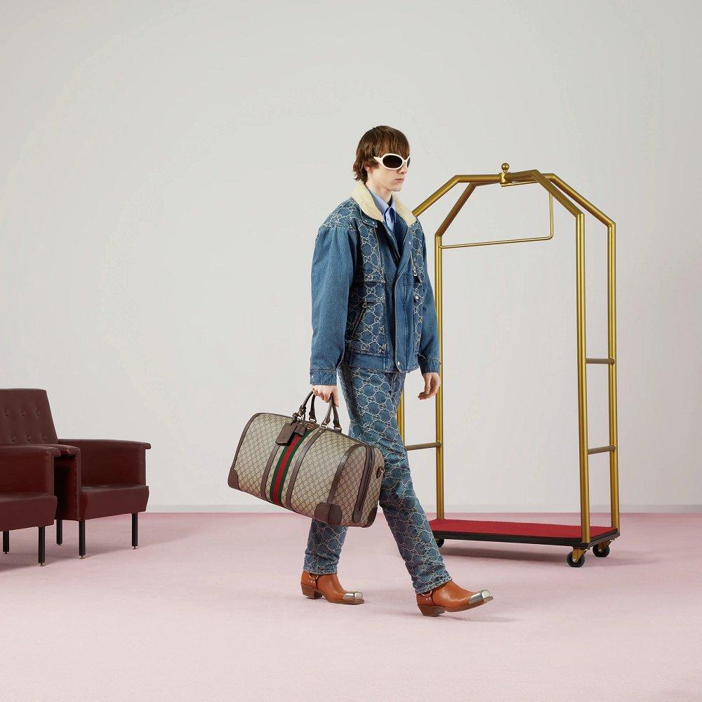 グッチ GUCCI GGスプリームレザー2WAYボストンバッグ 724612 9C2ST 8746