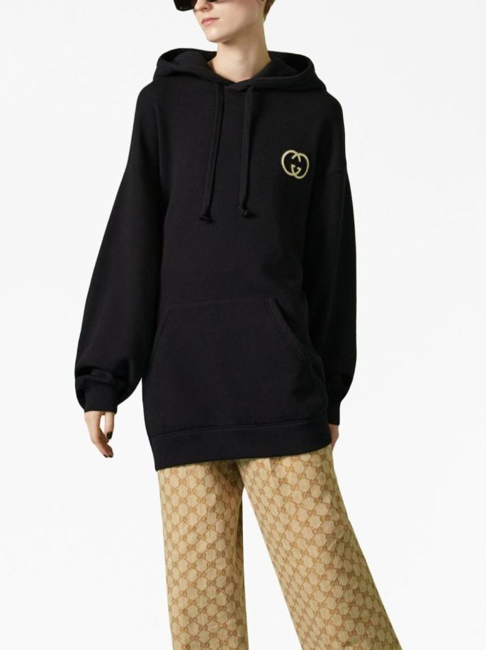 グッチ GUCCI コットンジャージー フーデッド スウェットシャツ 753595 XJFV9 1043