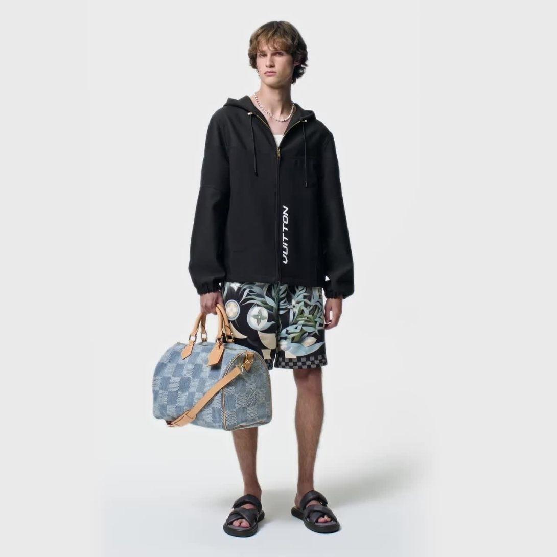 LOUIS VUITTON テクニカルフードコットンブルゾン 1AFRGG