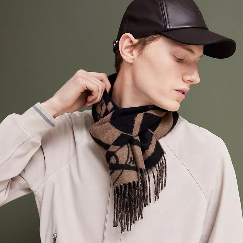 エルメス HERMES クリック・クラック カシミヤ マフラー H394071T 01