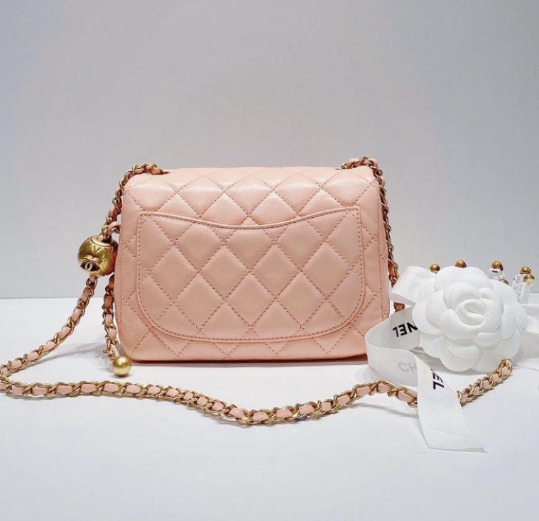 CHANEL CC_ミニフラップバッグ パールクラッシュ スクエア AS1786