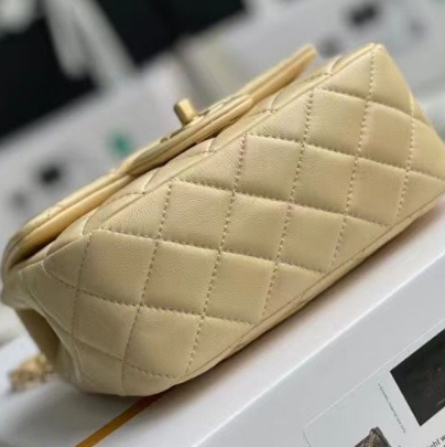 シャネル ミニ フラップ ラムスキン ショルダーバッグ  AS1786 B02916 96023