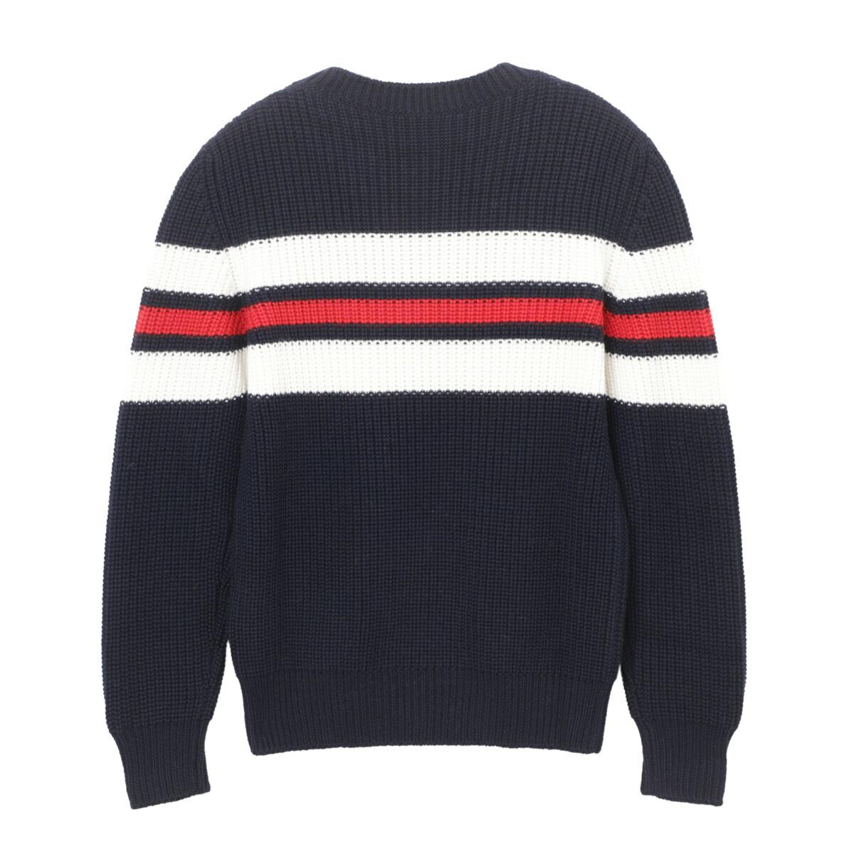 モンクレール MONCLER クルーネックニット ブルー 9c00006 m1131 f70