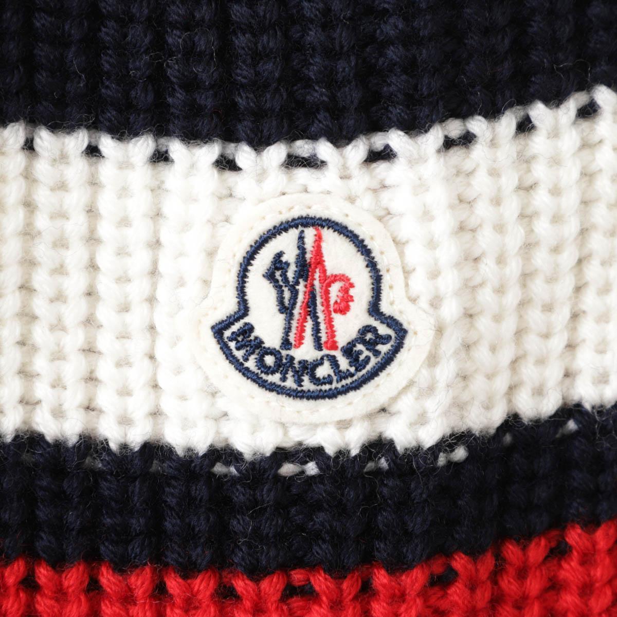 モンクレール MONCLER クルーネックニット ブルー 9c00006 m1131 f70