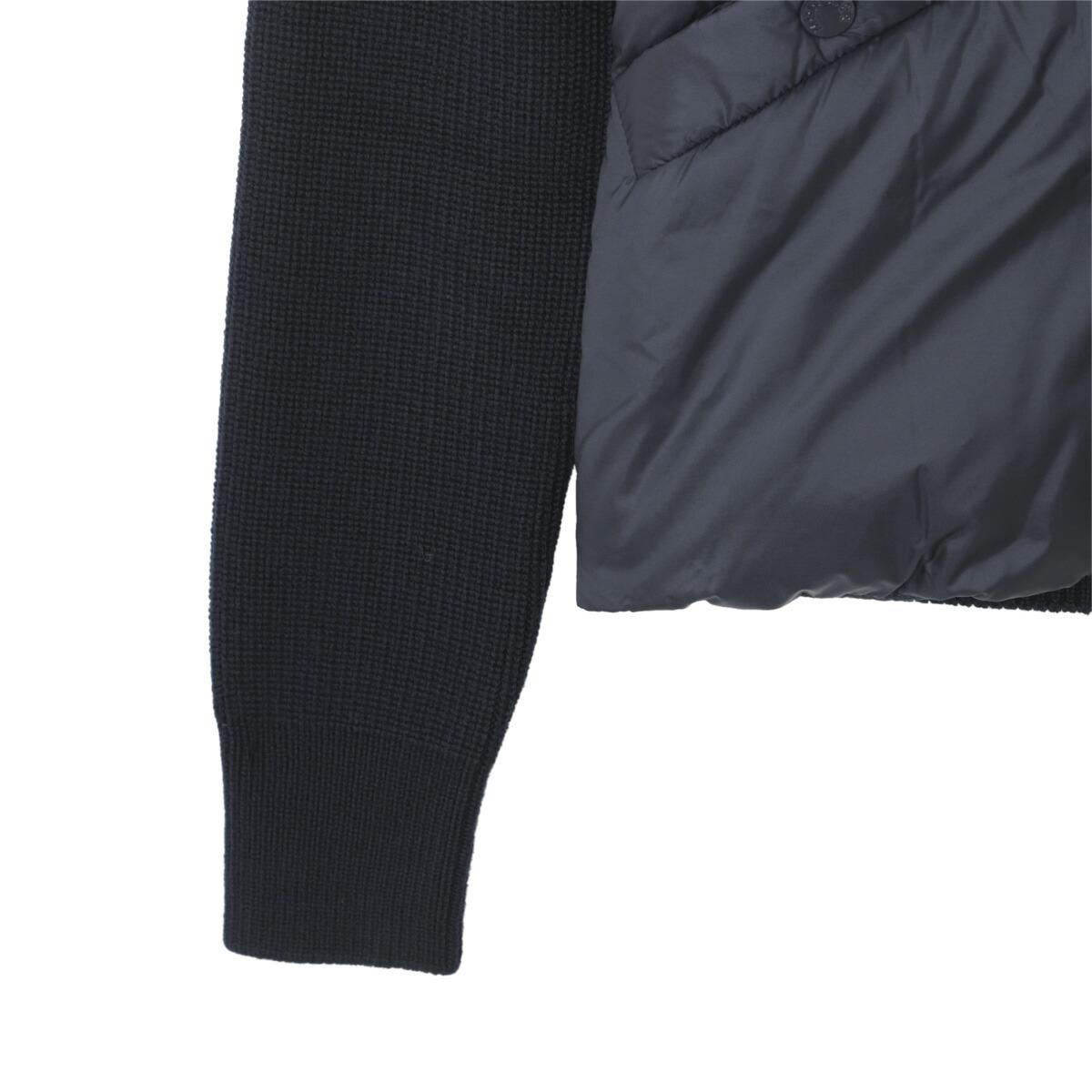 .モンクレール MONCLER ダウン切り替え ジップアップ カーディガン ブルー 9b00001 m1131 742