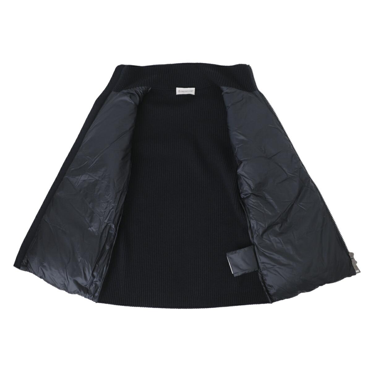 .モンクレール MONCLER ダウン切り替え ジップアップ カーディガン ブルー 9b00001 m1131 742