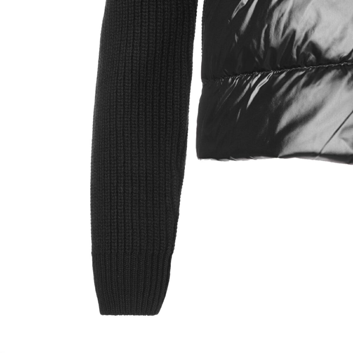 モンクレール MONCLER ダウン切り替え ジップアップ カーディガン ブラック 9b00015 m1241 999
