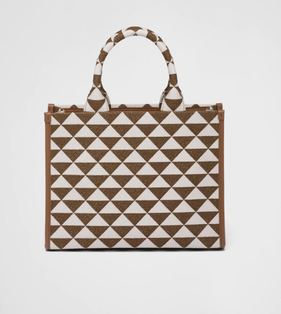 プラダ PRADA シンボル ジャカード スモールハンドバッグ 1BA354_2FKL_F0I0U_V_OOO