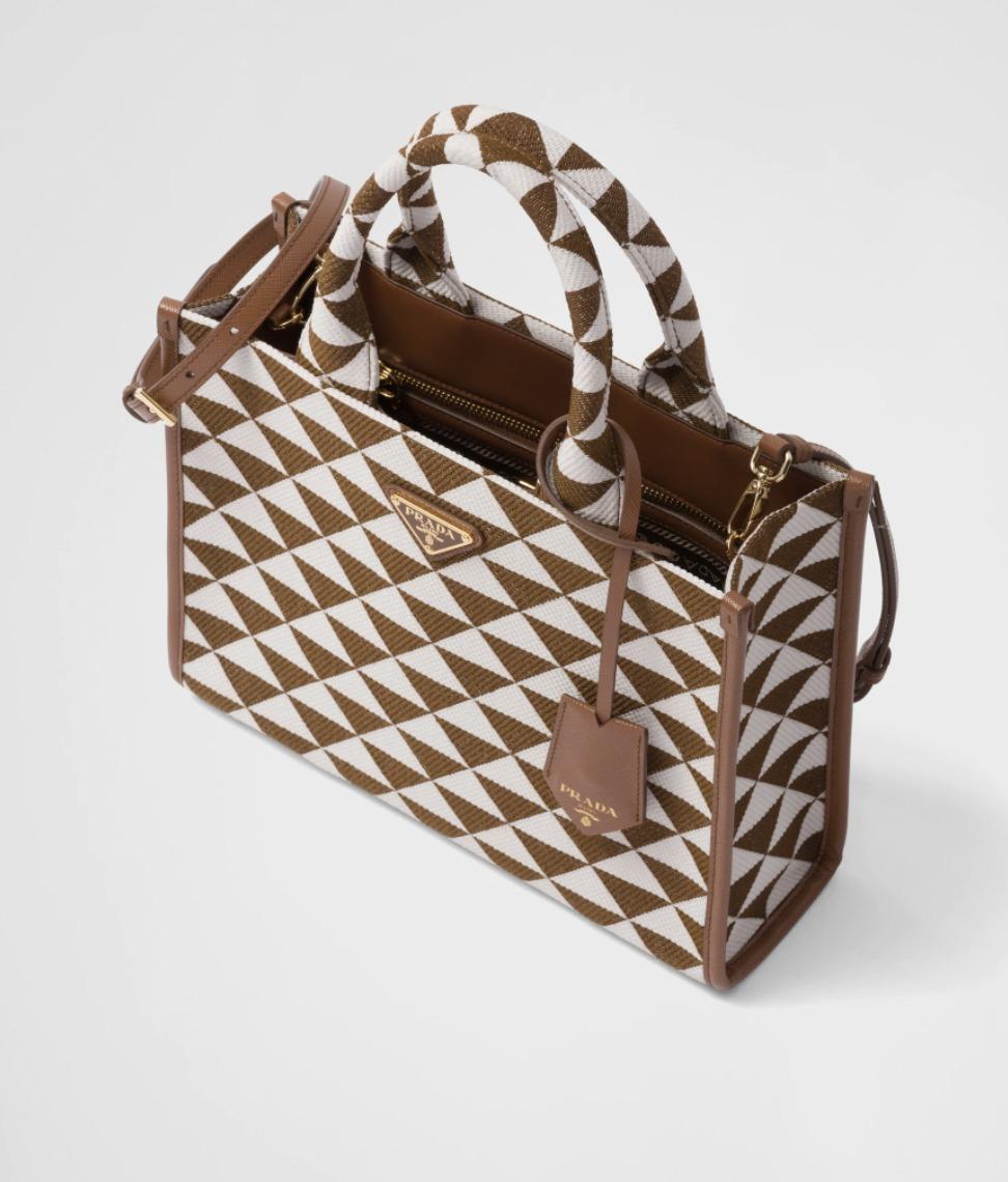 プラダ PRADA シンボル ジャカード スモールハンドバッグ 1BA354_2FKL_F0I0U_V_OOO