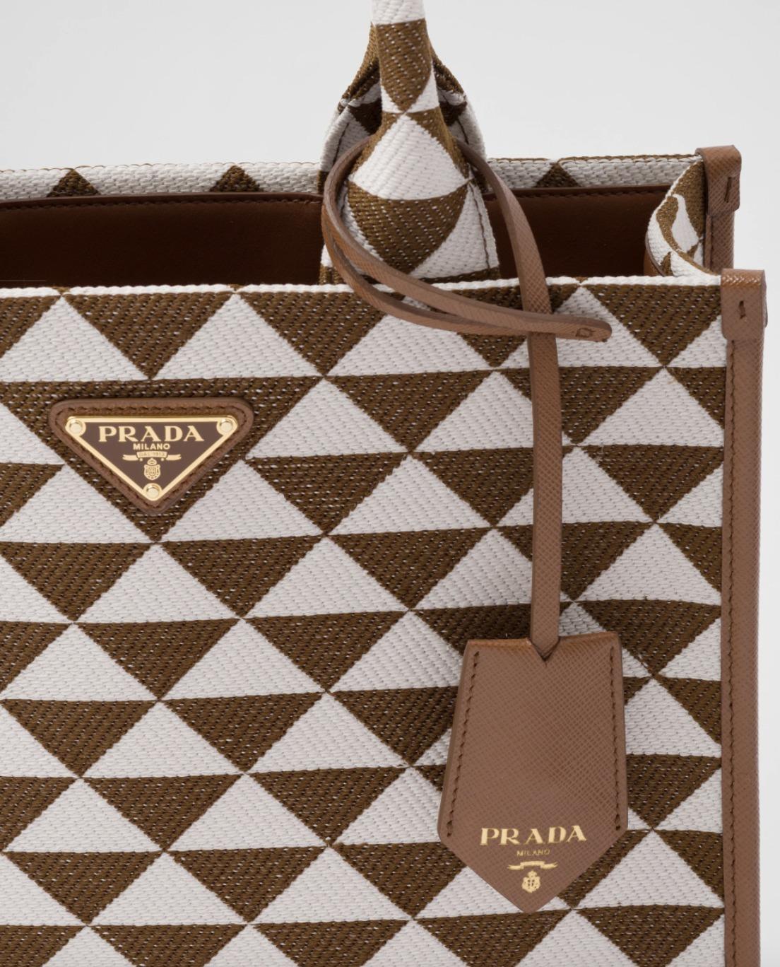 プラダ PRADA シンボル ジャカード スモールハンドバッグ 1BA354_2FKL_F0I0U_V_OOO