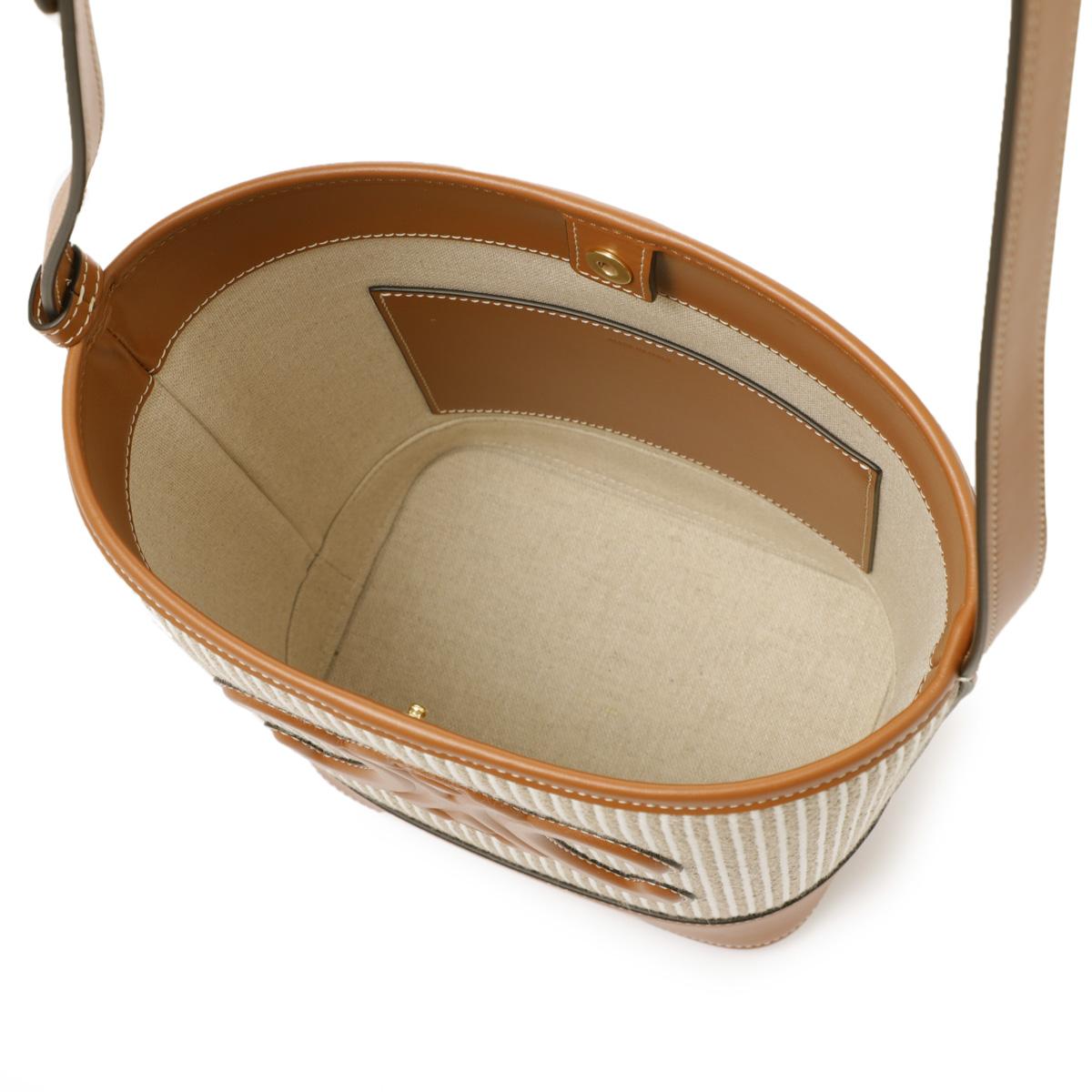 セリーヌ SMALL BUCKET CUIR TRIOMPHE ショルダーバッグ バケットバッグ ベージュ 11378 2fea 02bg