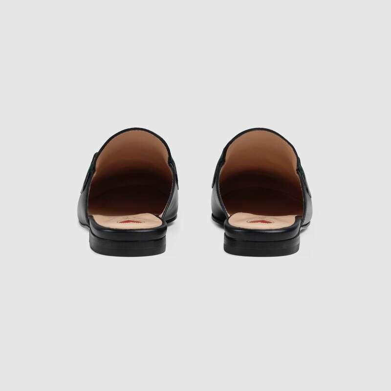 グッチ GUCCI Princetown*ウェブ＆ホースビット付き レザースリッパ 629084 CQXM0 1060