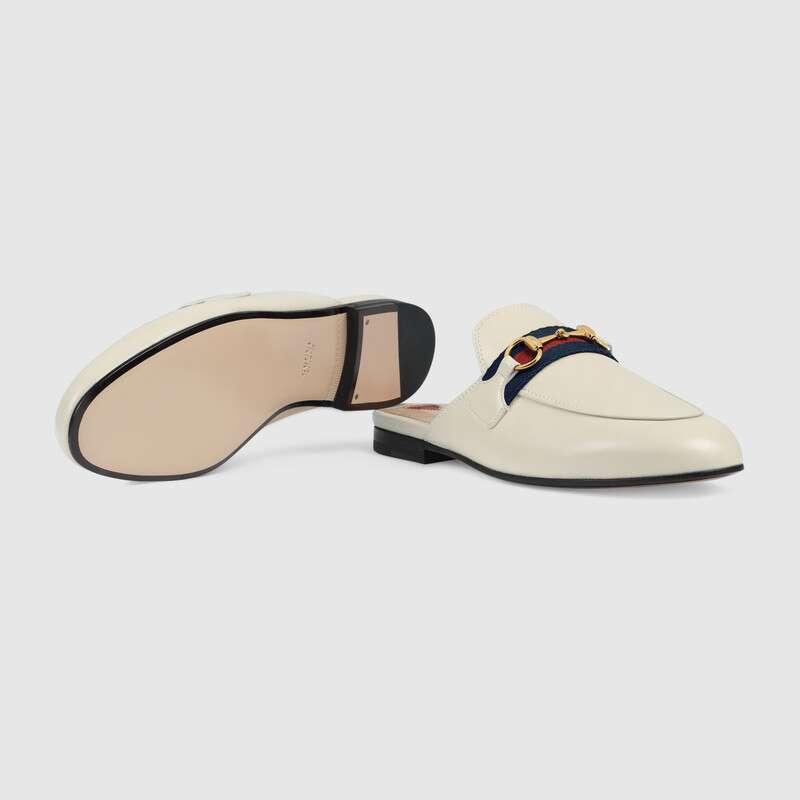 グッチ GUCCI Princetown*ウェブ＆ホースビット付き レザースリッパ 629084 CQXM0 9065
