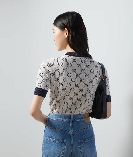 グッチ GGラメ ジャカード 半袖セーター 692717 XKB54 9071