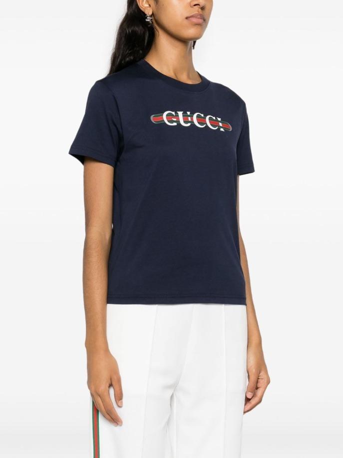 グッチ ロゴディテール ラウンドネック Tシャツ ホワイト 787299 XJGNW 4735