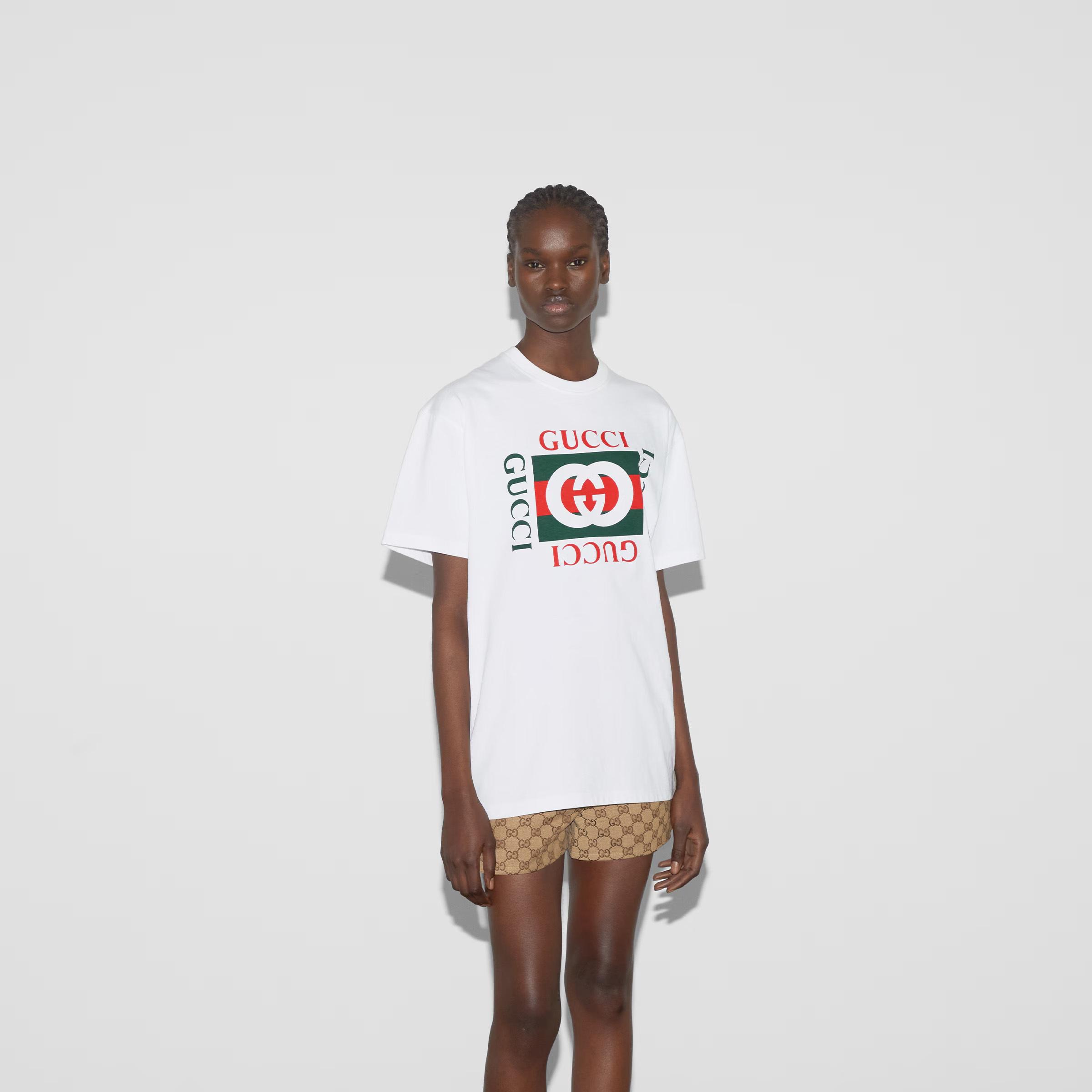 グッチ激安 インターロッキングG プリント コットン Tシャツ 788980 ZAQXT 4146