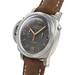 パネライ ルミノール1950 クロノ モノプルサンテ レフトハンド 8デイズ チタニオ  自動巻き メンズ PAM00579