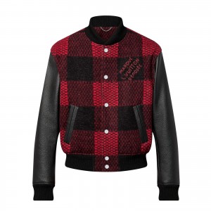 Louis Vuitton オシャレコーデ ブルゾン ダミエ レッド 1AFXGL