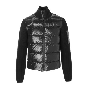 モンクレール MONCLER ダウン切り替え ジップアップ カーディガン ブラック 9b00015 m1241 999