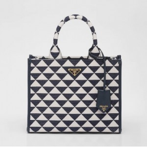 プラダ PRADA シンボル ジャカード スモールハンドバッグ 1BA354_2FKL_F02Z7_V_OOO