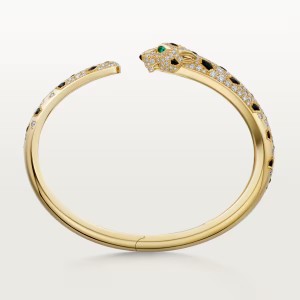 カルティエ ブレスレット パンテール ドゥ イエローゴールド エメラルド オニキス ダイヤモンド N6715417