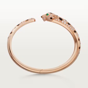 カルティエブレスレット パンテール ドゥ ピンクゴールド オニキス エメラルド ダイヤモンド N6715517