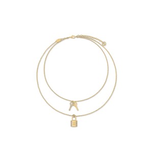 ルイヴィトン ネックレス LV パドロック 南京錠 2連 M01593