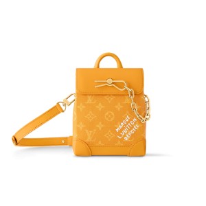 Louis Vuitton ナノスチーマー モノグラム ショルダーバッグ イエロー M12655