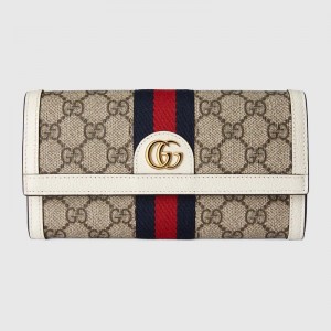 グッチ偽物  オフィディア GGモチーフ長財布 コンチネンタル 二つ折り長財布 523153 96IWG 9794