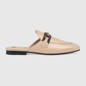 グッチ GUCCI Princetown*ウェブ＆ホースビット付き レザースリッパ 629084 CQXM0 6761