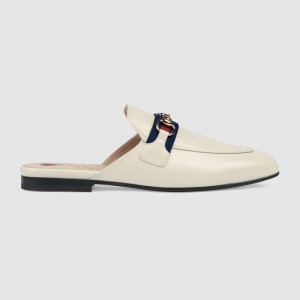 グッチ GUCCI Princetown*ウェブ＆ホースビット付き レザースリッパ 629084 CQXM0 9065
