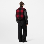 Louis Vuitton オシャレコーデ ブルゾン ダミエ レッド 1AFXGL