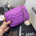 CHANEL CC_ミニフラップバッグ パールクラッシュ スクエア AS1786