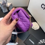 CHANEL CC_ミニフラップバッグ パールクラッシュ スクエア AS1786
