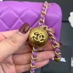 CHANEL CC_ミニフラップバッグ パールクラッシュ スクエア AS1786