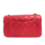 シャネル CHANEL ミニマトラッセ20 レッド ラムスキン レディース ショルダーバッグ AS1787