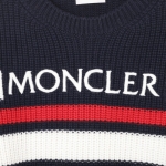 モンクレール MONCLER クルーネックニット ブルー 9c00006 m1131 f70