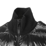 モンクレール MONCLER ダウン切り替え ジップアップ カーディガン ブラック 9b00015 m1241 999