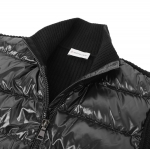モンクレール MONCLER ダウン切り替え ジップアップ カーディガン ブラック 9b00015 m1241 999