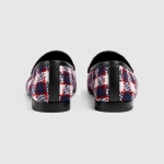 グッチ GUCCI Jordaan☆ホースビット付*チェックツイード ローファー 431467 G2050 9096