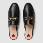 グッチ GUCCI Princetown*ウェブ＆ホースビット付き レザースリッパ 629084 CQXM0 1060