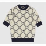 グッチ GUCCI リバーシブル GGウール ジャカード トップ ブルー 692702 XKCB2 4492