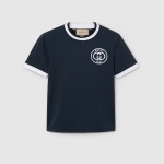 グッチ エンブロイダリー コットンジャージー Tシャツ 756596 XJFV8